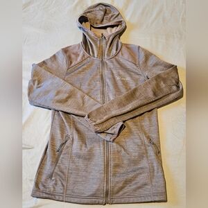 Women's Columbia Full Zip Fleece Hoodie - Heather Gray, Medium
